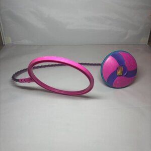 Vintage Skipit Skip It Ribbon Streamer Pink and Purple Skipping Toy  00s